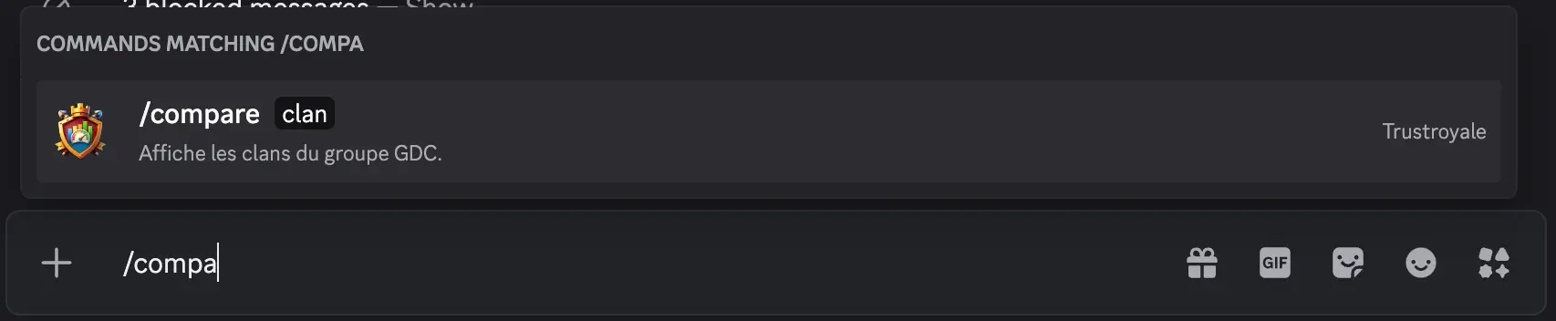 Exemple d'utilisation du bot